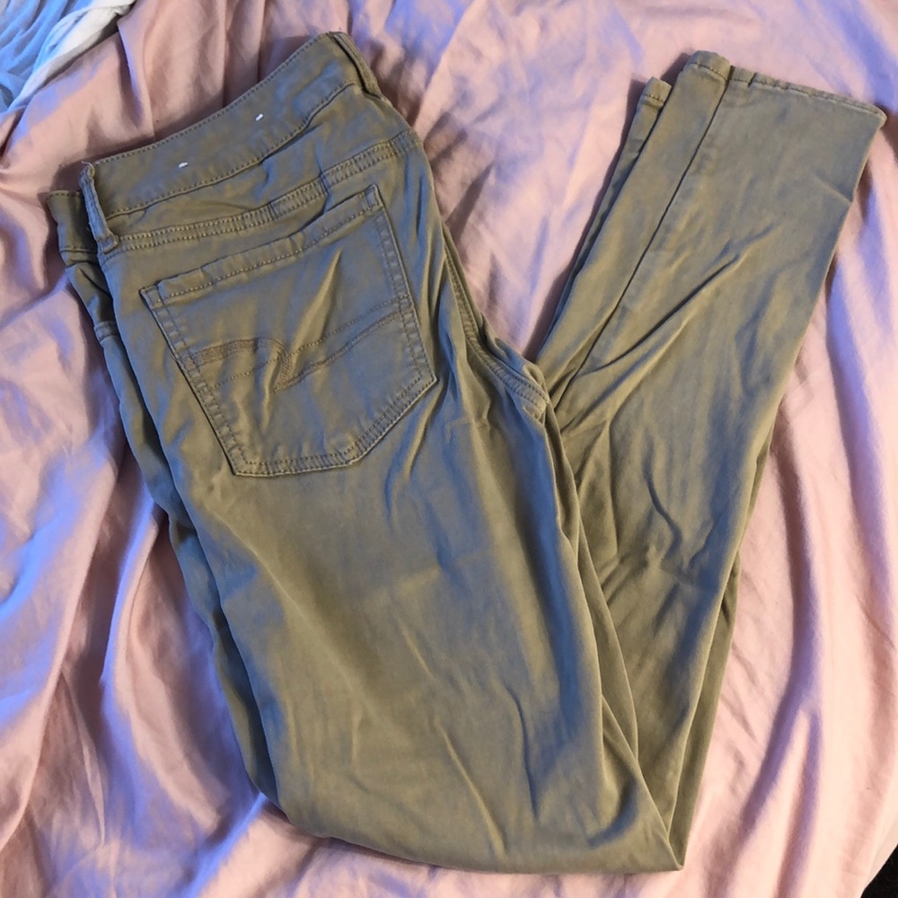 American eagle khaki jeggings